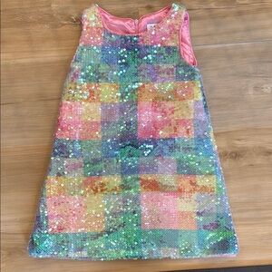 Colorful Sequin Kids Dress